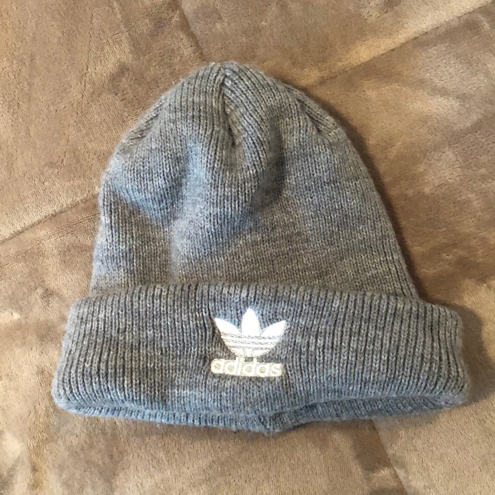 Grey adidas beanie